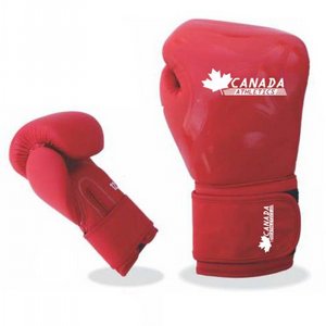 כפפות איגרוף PU דגם אדום CANADA 16OZ כפפות איגרוף PU דגם אדום CANADA 16OZ