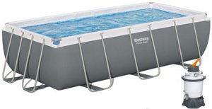בריכה מלבנית אולטרה 412X201X122 ס"מ BESTWAY דגם 56457 + משאבת חול 800 גלון בריכה מלבנית אולטרה 412X201X122 ס"מ BESTWAY דגם 56457 + משאבת חול 800 גלון