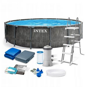 בריכת INTEX/אינטקס דמוי עץ במידות 457X122 ס"מ דגם 26742 בריכת INTEX/אינטקס דמוי עץ במידות 457X122 ס"מ דגם 26742