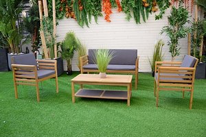 מערכת ישיבה עץ לגינה ולמרפסת דגם דניאל מערכת ישיבה עץ לגינה ולמרפסת דגם דניאל