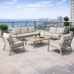 פינת ישיבה תלת מושבי + דו מושבי + 2 כורסאות סט גדול דגם מיאמי שמפניה פינת ישיבה תלת מושבי + דו מושבי + 2 כורסאות סט גדול דגם מיאמי שמפניה