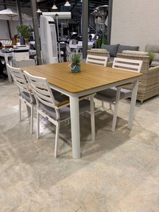 שולחן לגינה ולמרפסת אלומיניום + 4 כסאות דגם מנטון שולחן לגינה ולמרפסת אלומיניום + 4 כסאות דגם מנטון