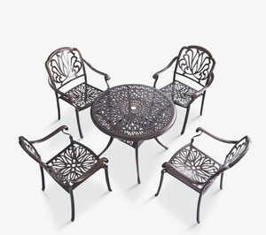 שולחן לגינה ולמרפסת אלומיניום + 6 כסאות דגם נפאל שולחן לגינה ולמרפסת אלומיניום + 6 כסאות דגם נפאל