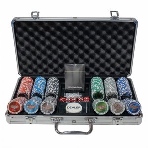 ערכת סט פוקר מקצועית 300 צ'יפים ז'יטונים 11.5 גרם ערכת סט פוקר מקצועית 300 צ'יפים ז'יטונים 11.5 גרם