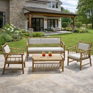 ריהוט גינה סלוני במבוק דו מושבי דגם פוקט ריהוט גינה סלוני במבוק דו מושבי דגם פוקט