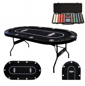 שולחן פוקר Hot Hand Poker וערכת פוקר 500 צ'יפים מקצועיים MONTE CARLO ROOM מונטה קרלו שולחן פוקר Hot Hand Poker וערכת פוקר 500 צ'יפים מקצועיים MONTE CARLO ROOM מונטה קרלו