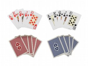 קלפי פוקר מקצועיים - 100% פלסטיק איכותי קלפי פוקר מקצועיים - 100% פלסטיק איכותי