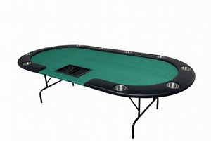 שולחן פוקר אליפטי מתקפל 240 ס"מ + עמדת דילר דגם poker club שולחן פוקר אליפטי מתקפל 240 ס"מ + עמדת דילר דגם poker club