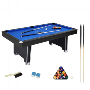 שולחן סנוקר מקצועי 7 פיט BlackPro - כולל מקלות וכדורים שולחן סנוקר מקצועי 7 פיט BlackPro - כולל מקלות וכדורים