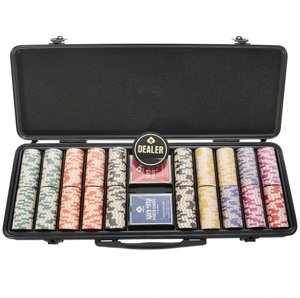 מזוודת פוקר מקצועית 500 ז'יטונים חימר -MONTE CARLO MILLIONS HIGH - ערך החל מ-25$ מזוודת פוקר מקצועית 500 ז'יטונים חימר -MONTE CARLO MILLIONS HIGH - ערך החל מ-25$