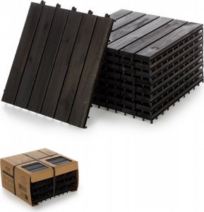 מארז 9 יחידות אריחי דק 30*30 ס"מ 6 ישרים צבע אפור עץ Acacia מארז 9 יחידות אריחי דק 30*30 ס"מ 6 ישרים צבע אפור עץ Acacia