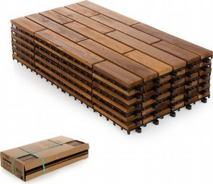 מארז 6 יחידות אריחי דק 30*60 ס"מ 15 משולבים עץ Acacia חום בהיר מארז 6 יחידות אריחי דק 30*60 ס"מ 15 משולבים עץ Acacia חום בהיר